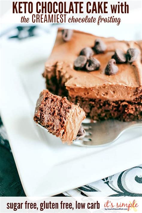 Keto Chocolate Cake- The BEST Frosting