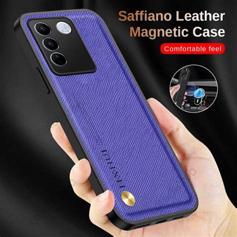 Casing For Samsung Galaxy S23 Fe S23 Ultra S23 Plus S23Fe S23Ultra S23+ 2023 Matte Plain Leather ...