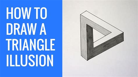 How To Draw An Impossible Triangle Optical Illusion - Impossible Shapes - YouTube