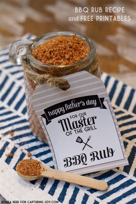 Father's Day BBQ Spice Rub With Free Printable Labels Hang, 48% OFF