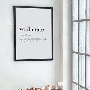 Soul Mate Definition Print Gift for Engineer Wall Art Print - Etsy