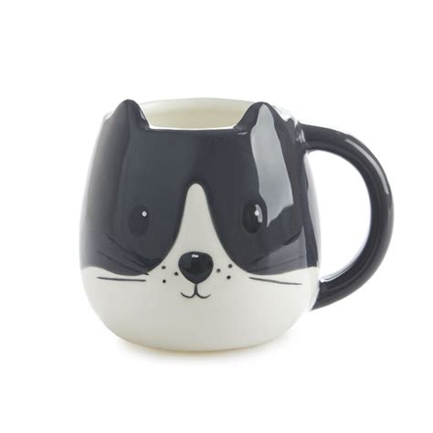 Taza gatito negro y blanco - El Desván del Gato