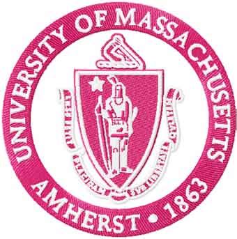 University of Massachusetts at Amherst Logo embroidery design