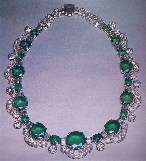 Cartier London Art Deco Important Emerald Diamond Necklace… | Flickr