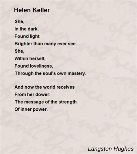 Quotes Helen Keller Poems