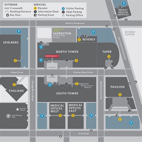 Medical Center Map & Parking Information | Cedars-Sinai