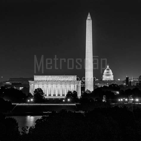 Washington DC Pictures Black and White: The Washington D.C. Skyline at ...