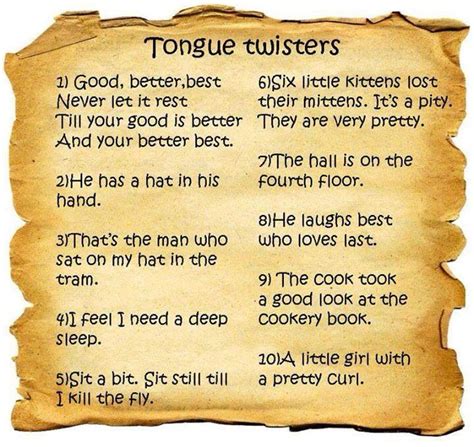 49 best TONGUE TWISTERS images on Pinterest | Tongue twisters, Tornados and App