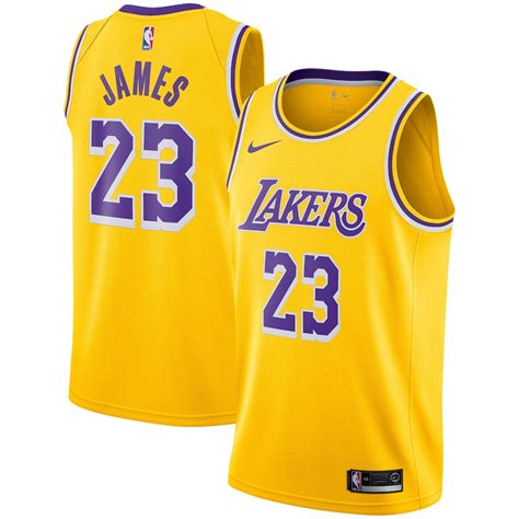 Nike LeBron James Los Angeles Lakers Youth Gold 2018/19 Swingman Jersey - Icon Edition