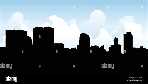 Skyline silhouette of the city of Dayton, Ohio, USA Stock Vector Image ...