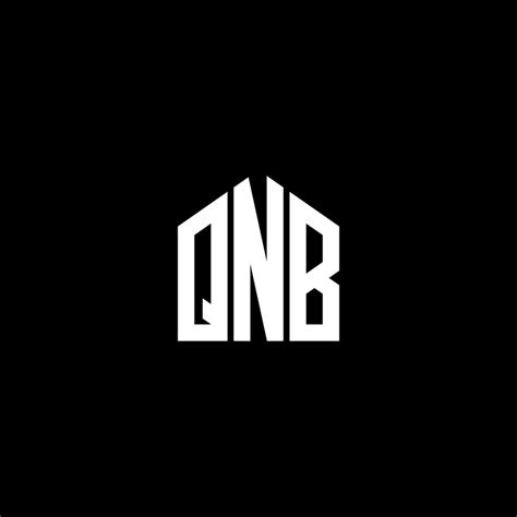 QNB letter logo design on BLACK background. QNB creative initials ...