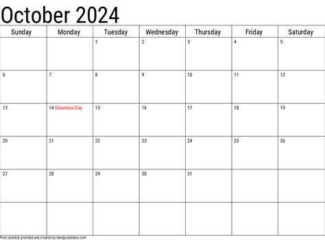 Oct 2024 Calendar With Holidays - 2024 Calendar Sep