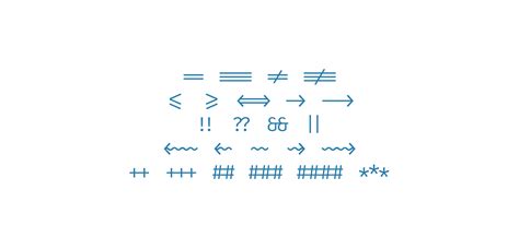 An analysis of 5 monospaced fonts with coding ligatures | Better Web Type