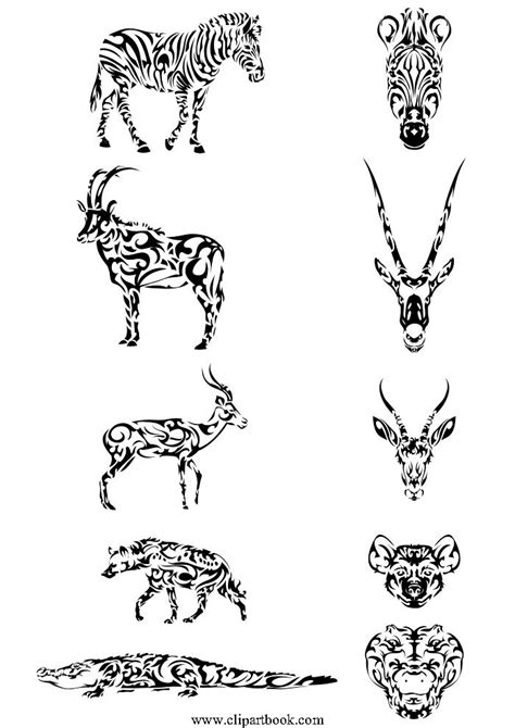 LE - Africa Tattoo outline drawingfree vector clipart designs for ...