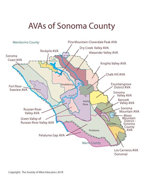 Sonoma Valley California Map - Printable Maps