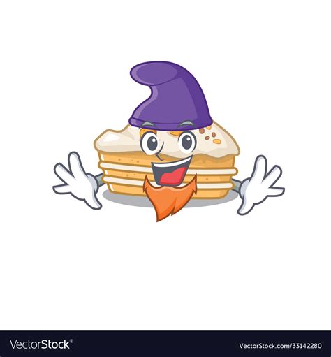 Cartoon mascot funny carrot cake dressed Vector Image