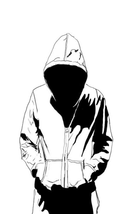 Hooded Figure Drawing | Free download on ClipArtMag