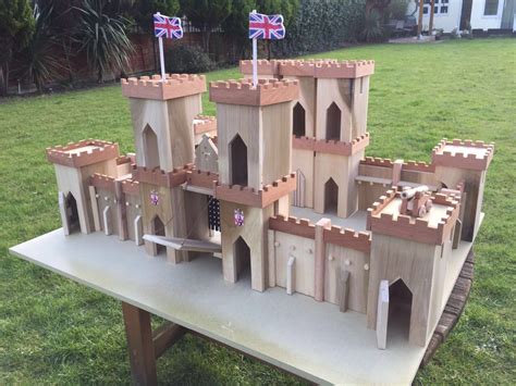 Handmade Wooden Toy Castle Prototype | Wooden toy castle, Handmade wooden toys, Wooden toys