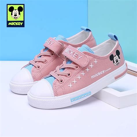 Disney Shoes Children's Mickey Shoes Spring Autumn For Kid Boys Girls Canvas Comfortable Flat ...