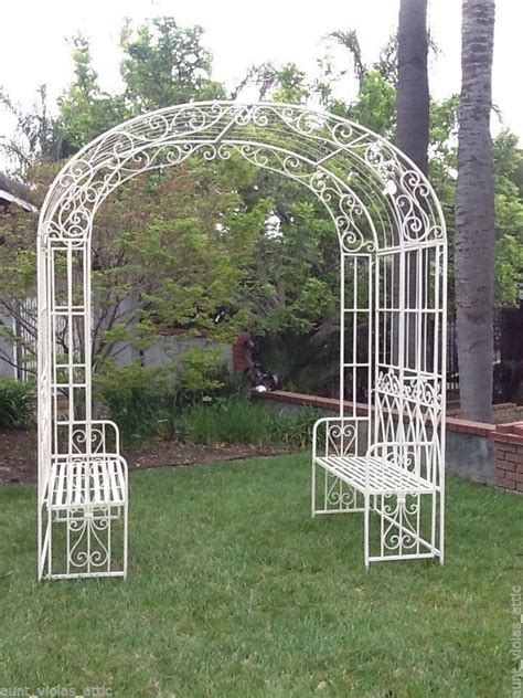 Metal Garden Arbor Bench - Garden Design Ideas