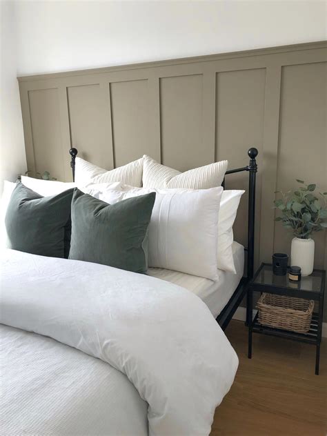 Simple board and batten panelling with a decorative moulding trim to finish off, makes this ...