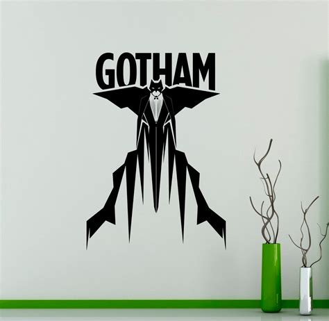 Batman Wall Vinyl Decal Gotham City Night City Vinyl Sticker