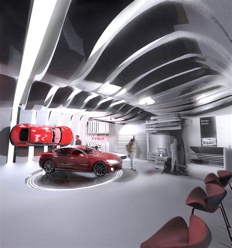 Tesla Showroom on Behance | Car showroom architecture, Car showroom design, Car showroom interior