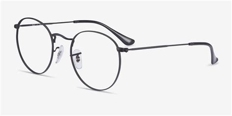 Ray-Ban RB3447V Round - Round Black Frame Eyeglasses | Eyebuydirect