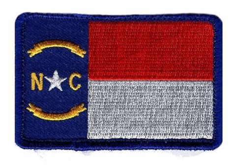 North Carolina State Flag Patch (Embroidered Hook) – MILTACUSA