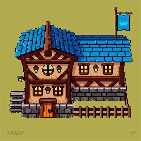 I'm building Houses in Pixel Art - Part 2 : r/PixelArt