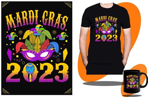 Mardi Gras 2023 and Mardi Gras Party, Flag, Craw, T shirt design or ...