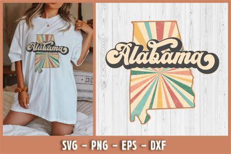 Alabama State, Retro Vintage Map Graphic by Matchi Studio · Creative ...