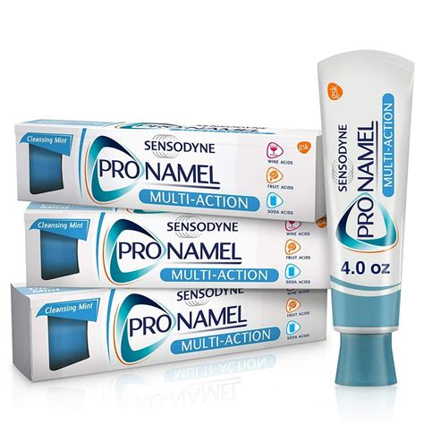 Sensodyne Pronamel Multi-Action SLS Free Toothpaste for Sensitive Teeth, to Reharden and ...