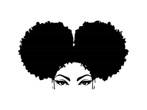 Afro Hair Silhouette at GetDrawings | Free download