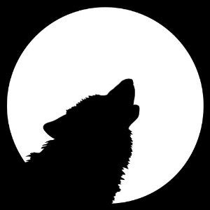 Free Wolf Howling At Moon Silhouette, Download Free Wolf Howling At ...