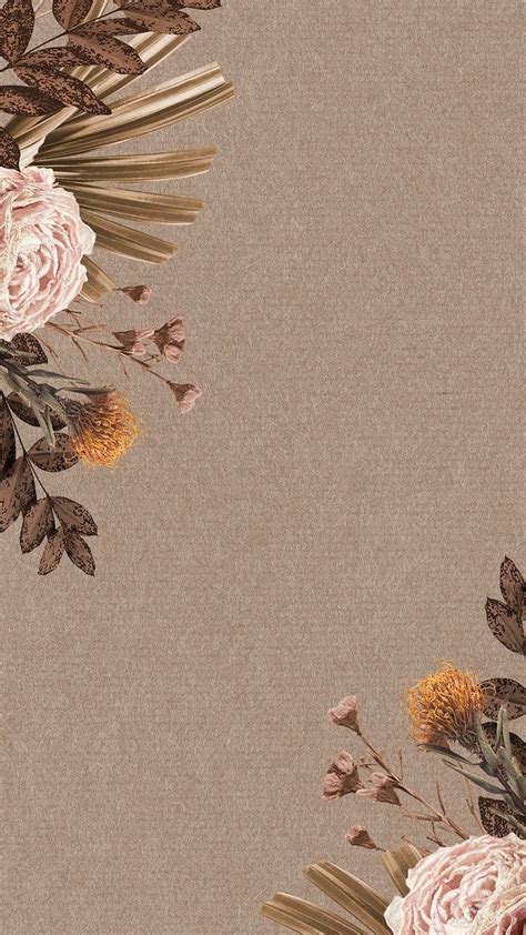 Download premium image of Aesthetic vintage phone wallpaper, beige ...