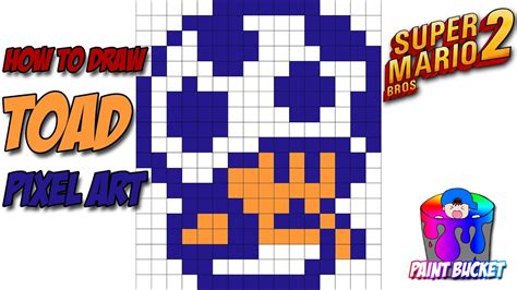 Toad Pixel Art Grid