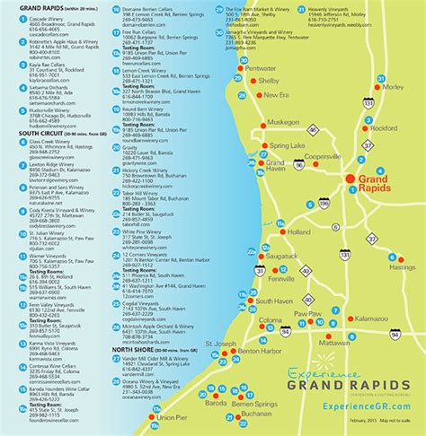 Map Of Southwest Michigan Wineries