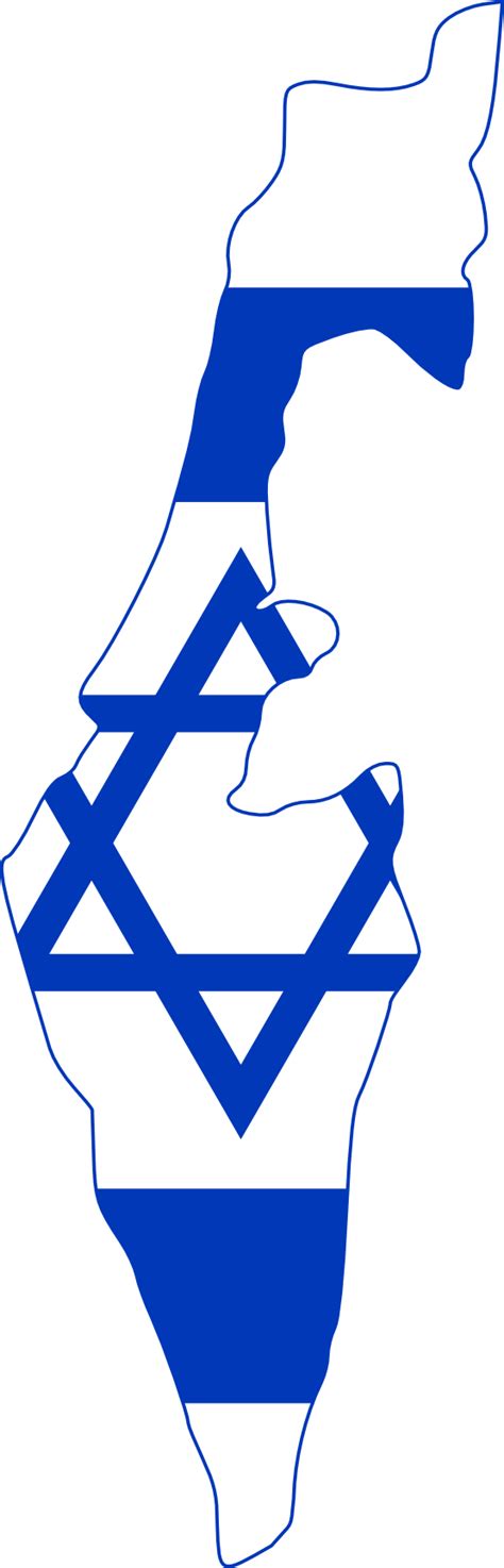 israel map and flag - Clip Art Library