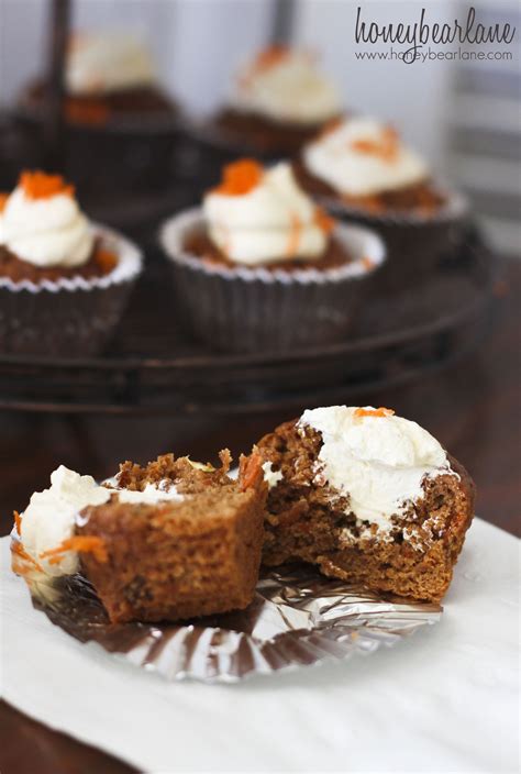 Carrot Cupcakes with Cool Whip Cream Cheese Filling