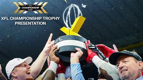 XFL Championship Game Trophy Presentation - YouTube