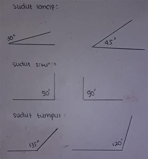 Sekarang Buatlah Masing-Masing Dua Buah Sudut Lancip, Siku-Siku dan ...