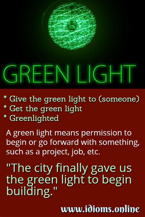 Green Light | Idioms Online