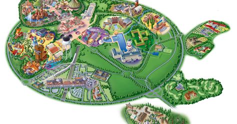 Map of Disneyland Paris and Walt Disney Studios