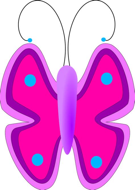 Butterfly Cartoon Purple · Free vector graphic on Pixabay