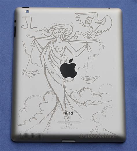 Hand-drawn iPad - In A Flash Laser - iPad Laser Engraving, Boutique ...