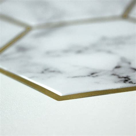 RoomMates 20.92-in W x 21.4-in H Self-adhesive Gold Geometric Wall ...