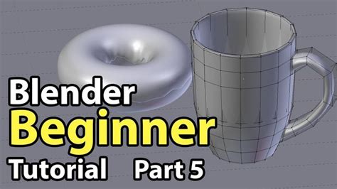 Blender Beginner Tutorial - Part 5: Modelling - YouTube | Tutorial, Blender tutorial, Blender