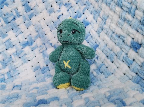 Crochet plushie dinosaur birthday gift. Stuffed animal | Etsy