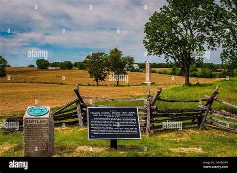 Photo of The Fields of Antietam National Battlefield Featuring the ...